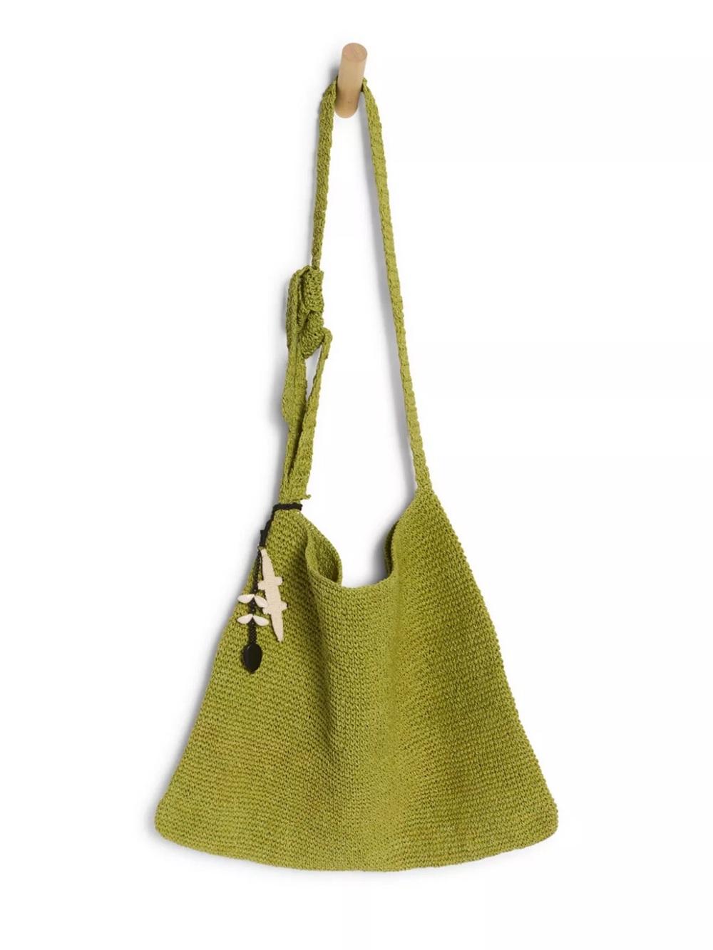 Free People Coastal Crush Matcha Green Slouchy Shoulder Bag